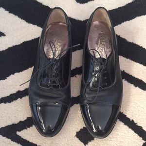 Salvatore Ferragamo patent leather oxfords